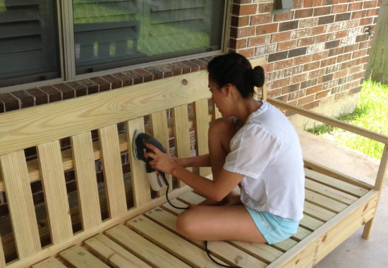 How to build an outdoor sofa