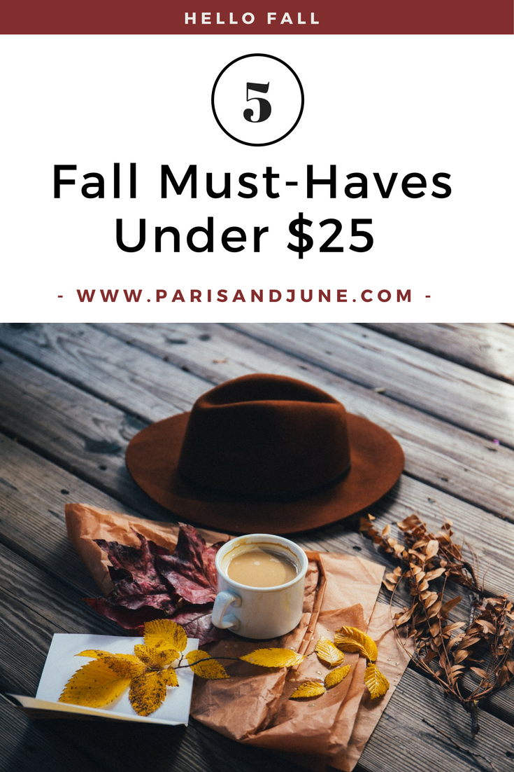 5 Fall Must-Haves Under $25 - Paris & June